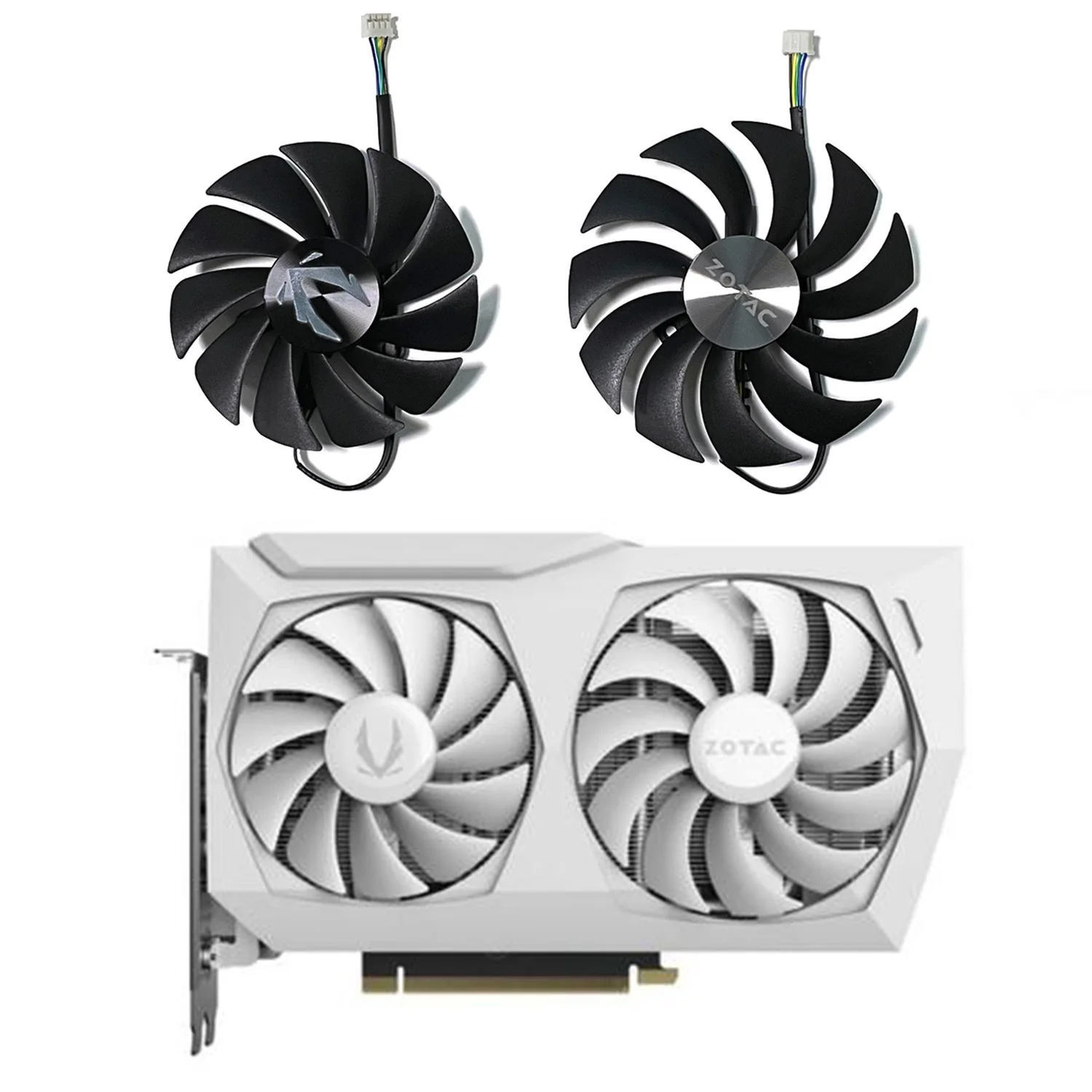 Fan Cf9015H12S Ventola Gpu Rtx3070 A 4Pin Per Zotac Zotac Geforce Rtx 3070 Twin Edge Rtx 3060 Twin Edge Oc Rtx 3060Ti 8Gd6 Ha