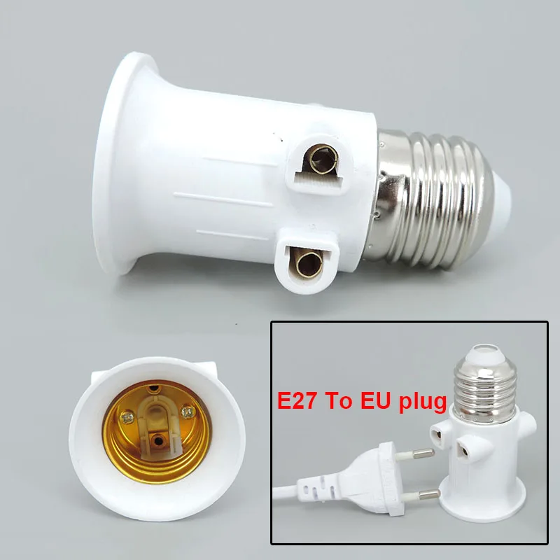 Trade Shop - Adattatore Convertitore Per Lampadina Da E27 A Gu10 Con Prolunga Flessibile 20cm - | Leroy Merlin