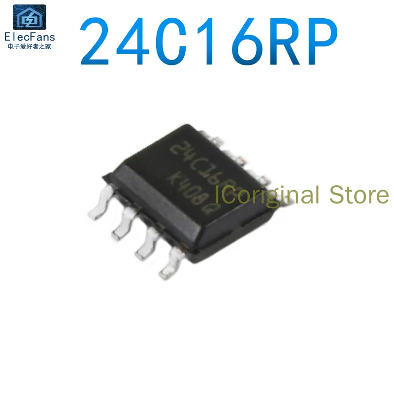 

Original STM Chip In Stock 24C16RP patch SOP-8 EEPROM The memory chip IC M24C16-RMN6TP STM ST chip M24C16-RMN6