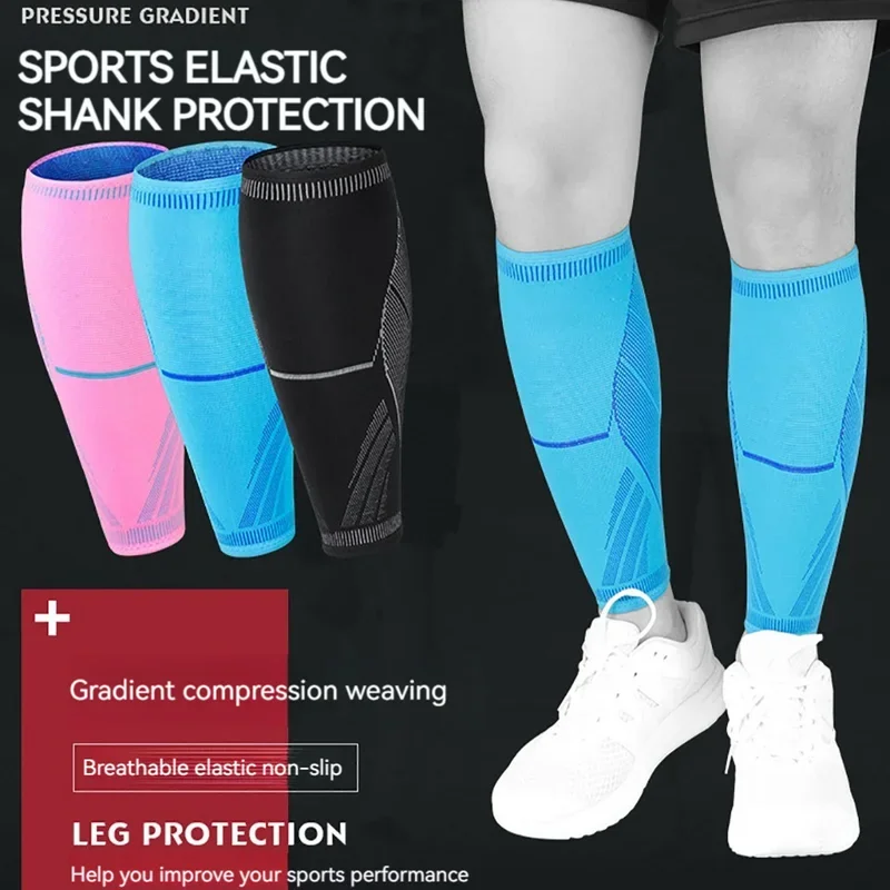 1Pcs Running Athletics Compression Sleeves Leg Calf Shin Splints Elbow Knee Pads Protection Sports Safety Unisex view 2