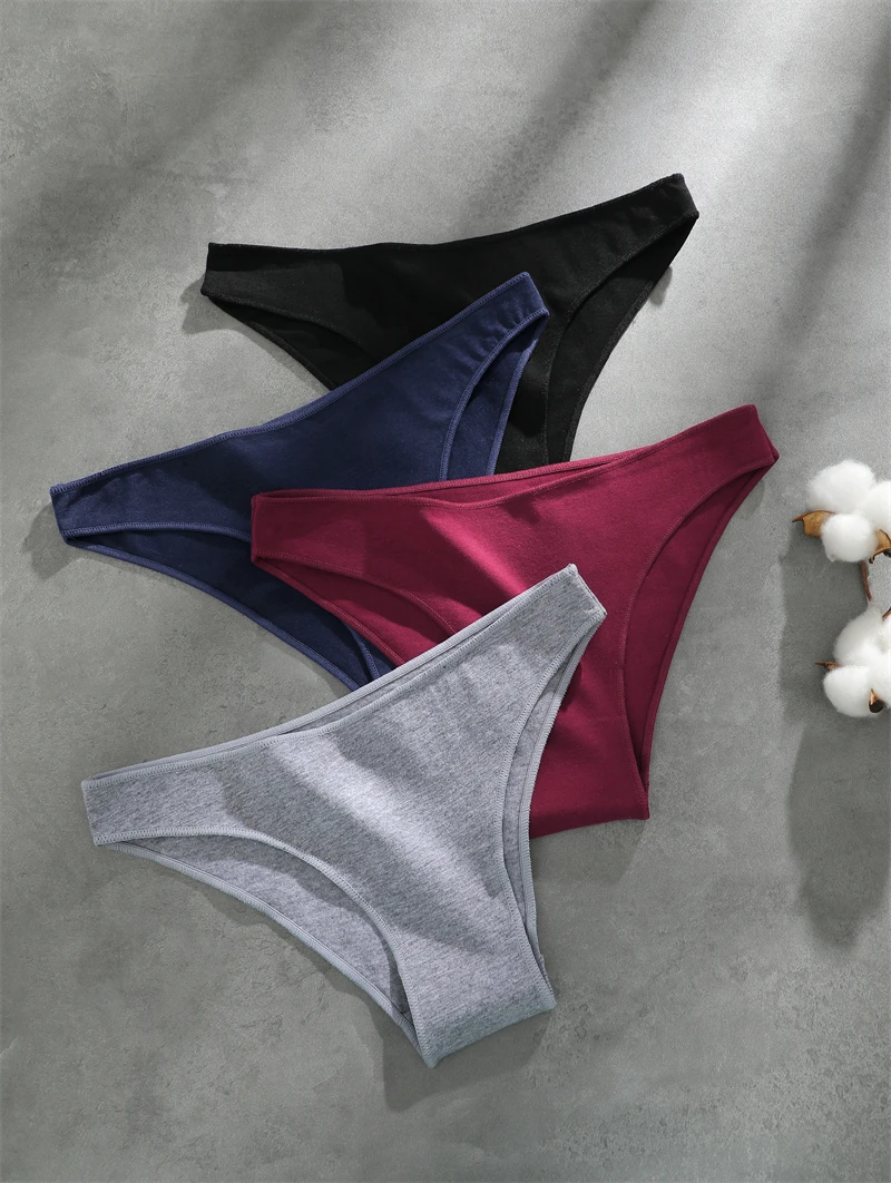 Cotton Seamless Underwear - Women's Breathable Low Waist Briefs | Soft Cotton Panties