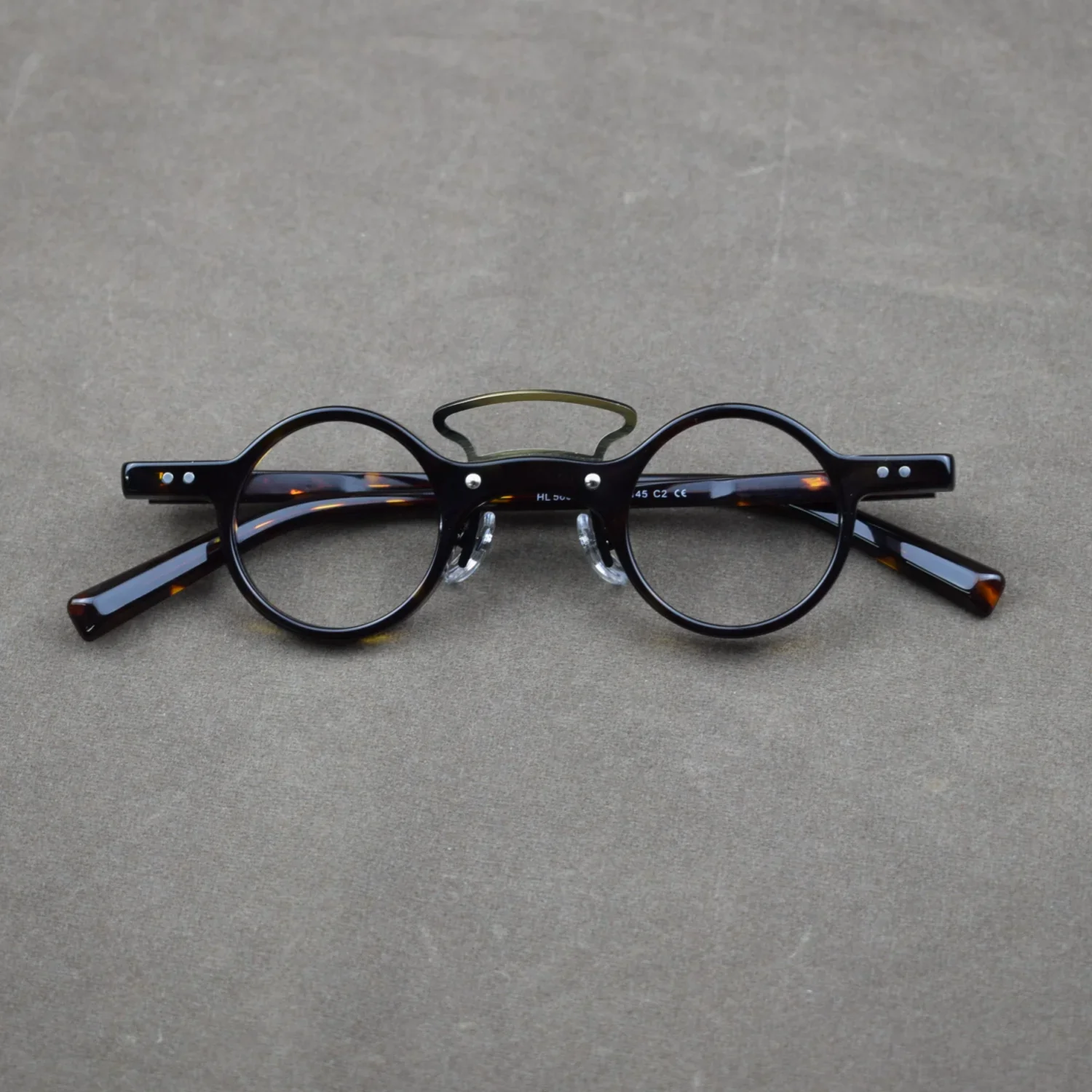 Vintage Hohe Qualität Acetat Rahmen Lesebrille Männer Frauen Mode Runde Optische Gläser Transparente Rezept Brille – Detail 5