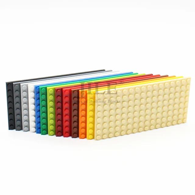 10pcs Moc Small Size Base Plate 8x16 92438 DIY Creative Enlighten Building Blocks Bricks Compatible with Assembles Particles 3