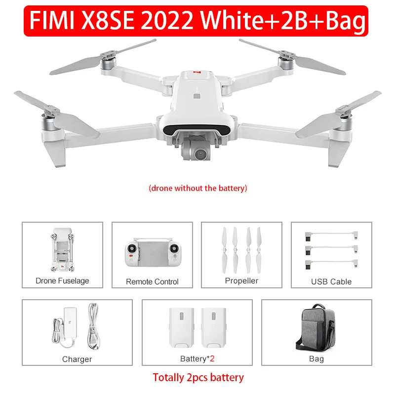 best drone with camera FIMI X8 SE 2022 Version 10km RC Drone FPV 3-Axis Gimbal 4K Camera HDR Video GPS Helicopter 35mins Flight Quadcopter RTF gps drone Camera Drones