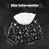 Gothic Skull Cat Moon Pattern Facial Tissue Box Cover Rectangular Waterproof PU Leather Tissue Holders for Home Office Car Decor 4