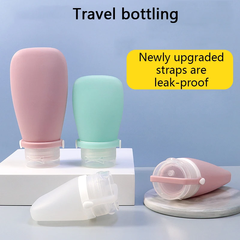 

3Pcs Travel Bottles Toiletries Silicone Leak Proof Refillable Liquid Portable Cosmetic Squeeze Bottles Shampoo Lotion Container