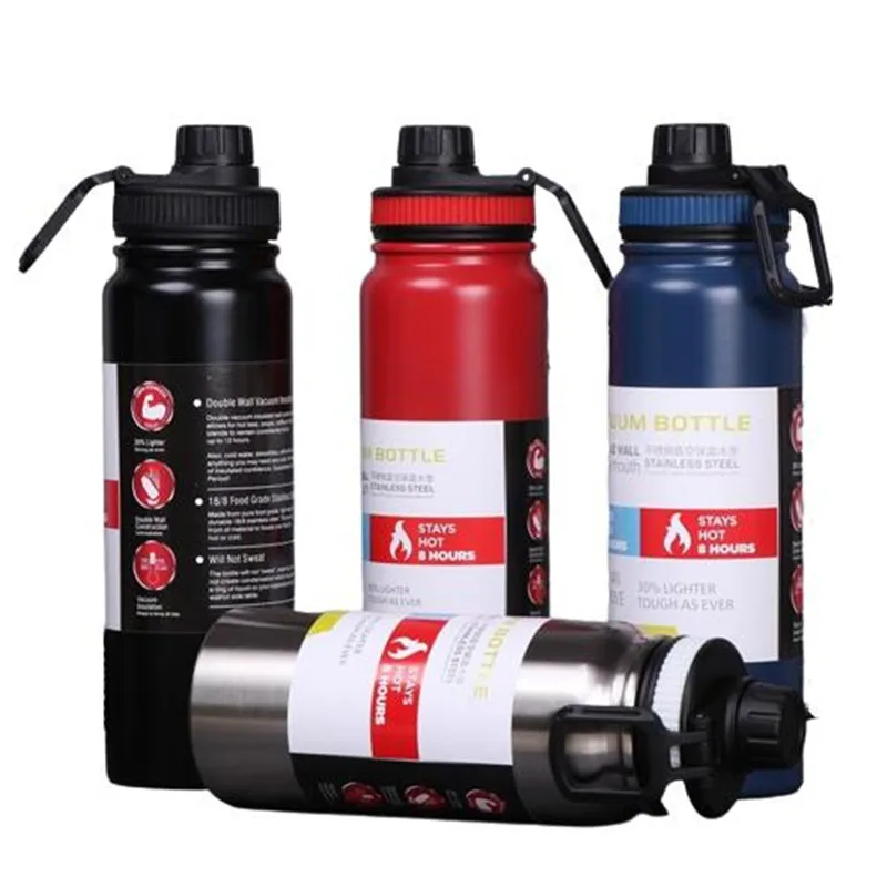 800ml Sports Water Bottle For Hot Water 304 Stainless Steel Insulated