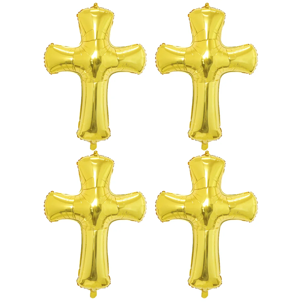 

Cross Shaped Aluminum Foil Balloon Baby Shower Balloon Decor Creative Cross Balloon Prop