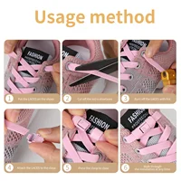 Lacets artificiel astiques Sans Attaches pour Chaussures, Fermeture à Pression, 8mm, pour Enfants et Adultes, Nouvelle Collection 6