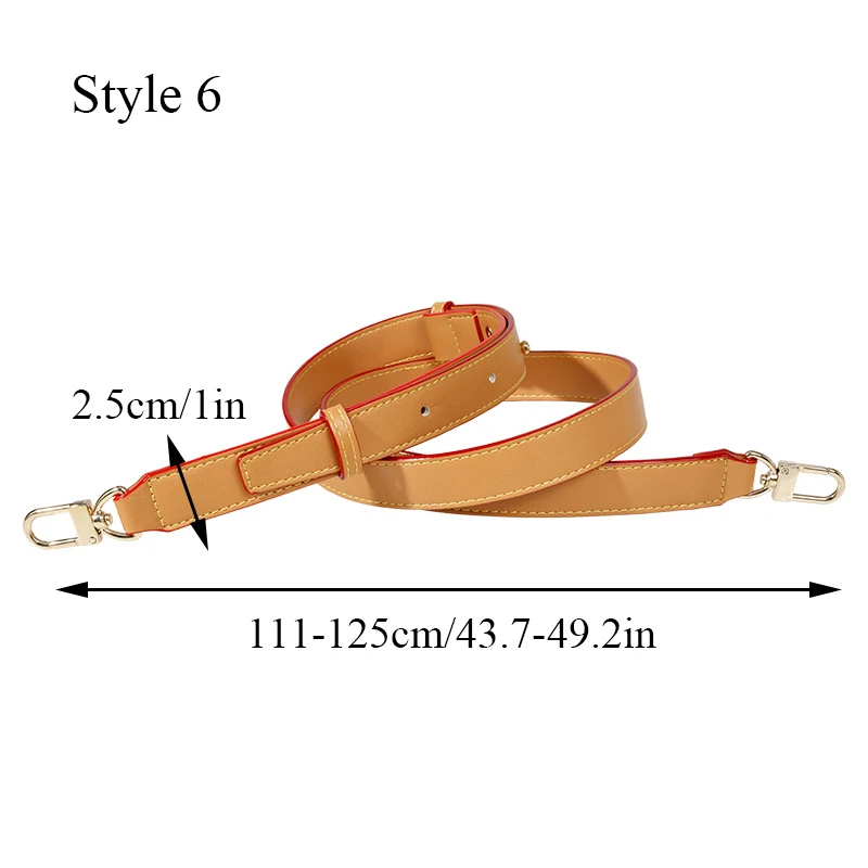 100% Genuine Leather 105CM Bag Strap for LV Neverfull Bags Adjustable  Handbags Straps Crossbody Replacement Bag Accessories