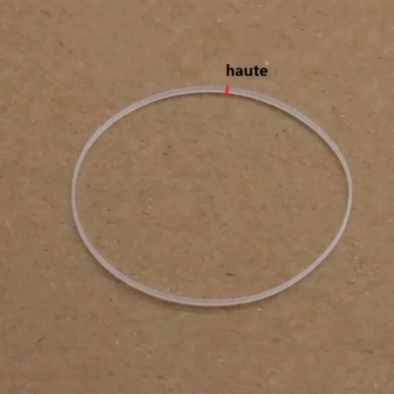 Waterproof Watch Crystal I-Ring Plastic Glass Gasket, 0.9mm Height, 19.5mm to 29mm Diameter