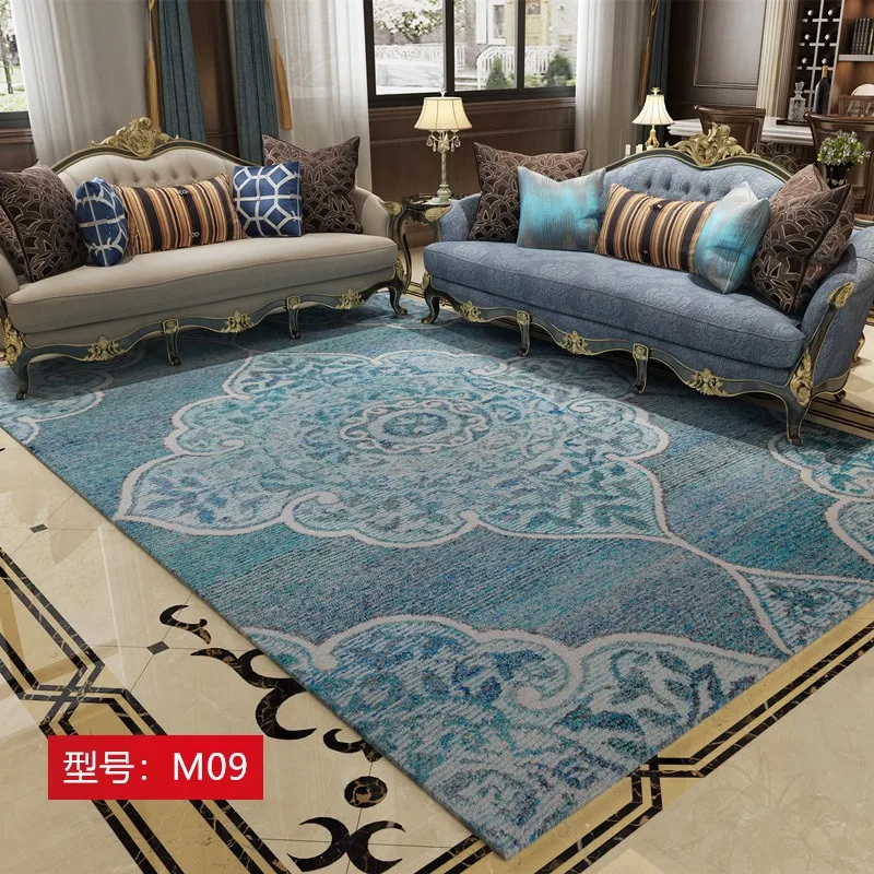 thumbnail image 1 of Nuevas alfombras de estilo chino para sala de estar, alfombra étnica retro para mesita de noche, alfombra decorativa grande para dormitorio, alfombra lavable para el hogar, 1 of 5