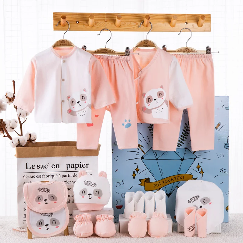 18-Piece Newborn Cotton Clothing Set 3