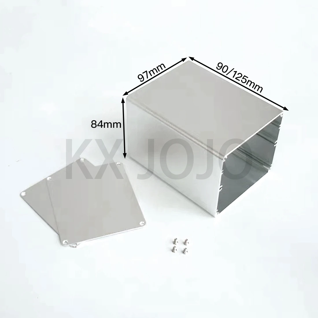 Alumínio Gabinete 97*84*90 125 mm Elétrico Extrudado Integrado Caixa Placa de Circuito Case Faça Você Mesmo Prata Preto