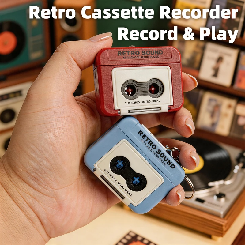 Retro Tape Recorder Keychain - Image 3