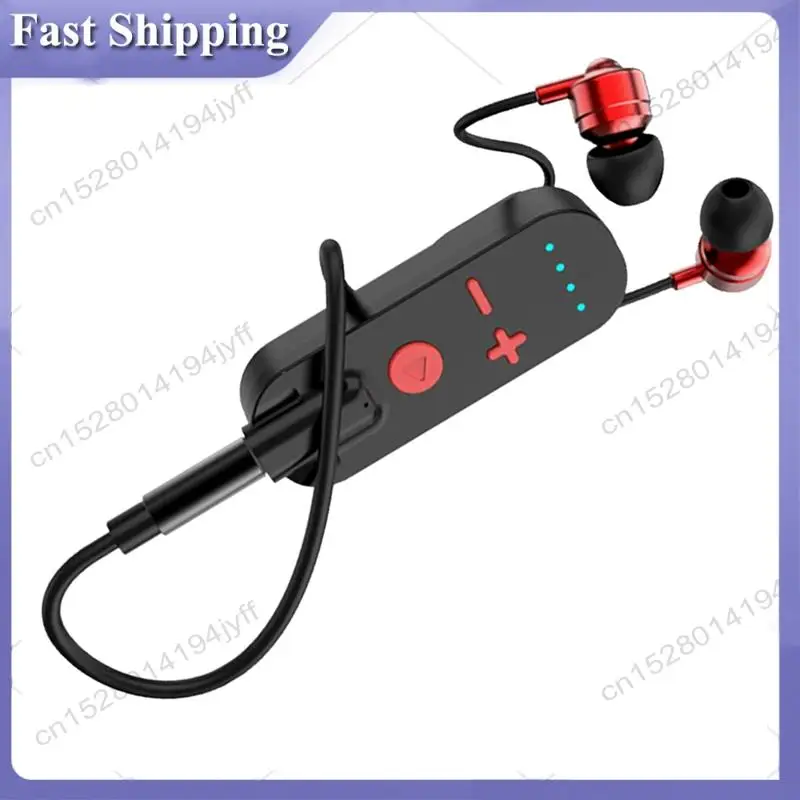 -ABDH Bluetooth 이어폰 무선 오디오 수신기 어댑터 ANC+ENC 소음 차단 게임/음악/통화 Hifi 스테레오 AUX 마이크