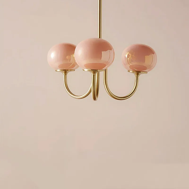 

Американская простая лампа для спальни, Скандинавский дизайн, креативная художественная теплая Люстра для детской комнаты