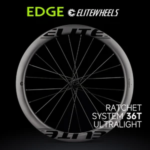 ELITEWHEELS EDGE Ultralight 1314g дорожный диск с углеродным колесом 40 45 50 65 мм трещотка система 36T ступица крыло 20 спиц для гоночного велосипеда