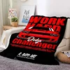 Famous Racing Car SRT Hellcat Demon Dodge Challenger Blanket Home Bedroom Sofa Casual Flannel Shawl Blanket Adult Soft Bed Sheet 1