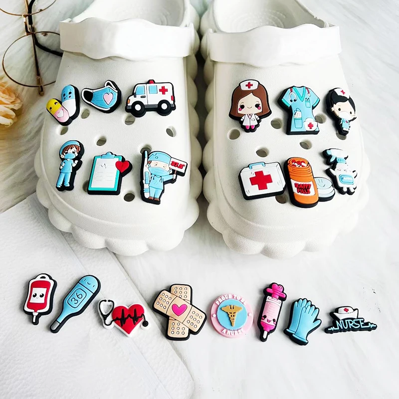 Hot Sales New Arrivals Cute Doctor Nurse Shoe Charms for Crocs