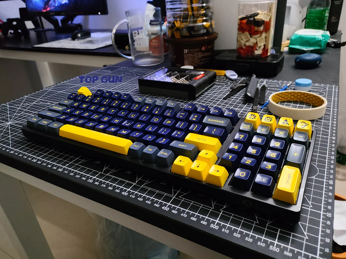 chave aifei keycaps sa perfil de duas cores moldagem para teclado mecânico layouts