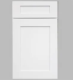 Shaker style White painted Bedroom Single Doors Interior solid wood Doors