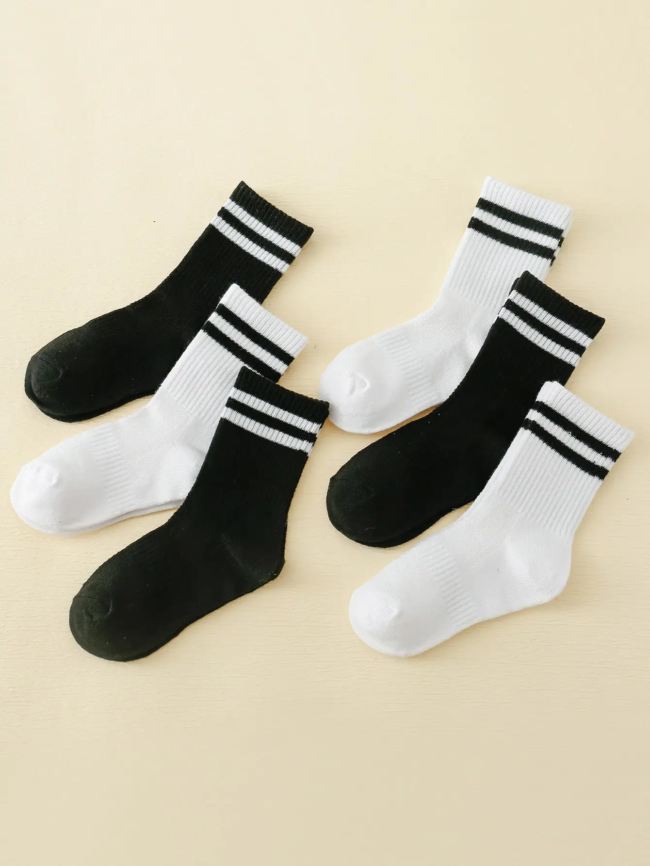 Children's Mid Length Stockings Set 6 Pairs