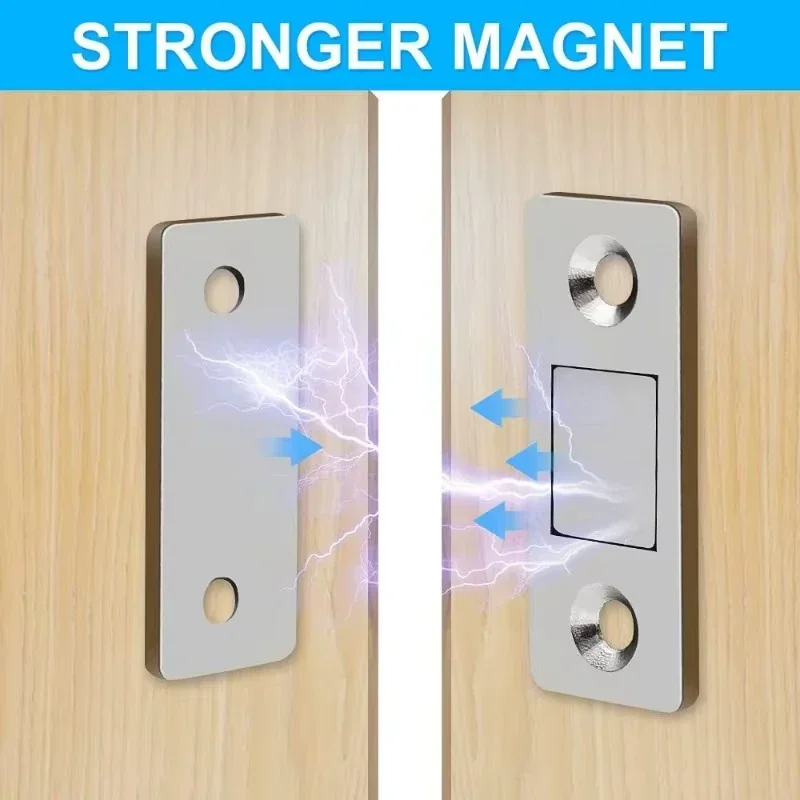 Ultra-Thin Magnetic Door Catch Cabinet Catches Door Closed Magnets Sheet Adhesive 20/1Sets