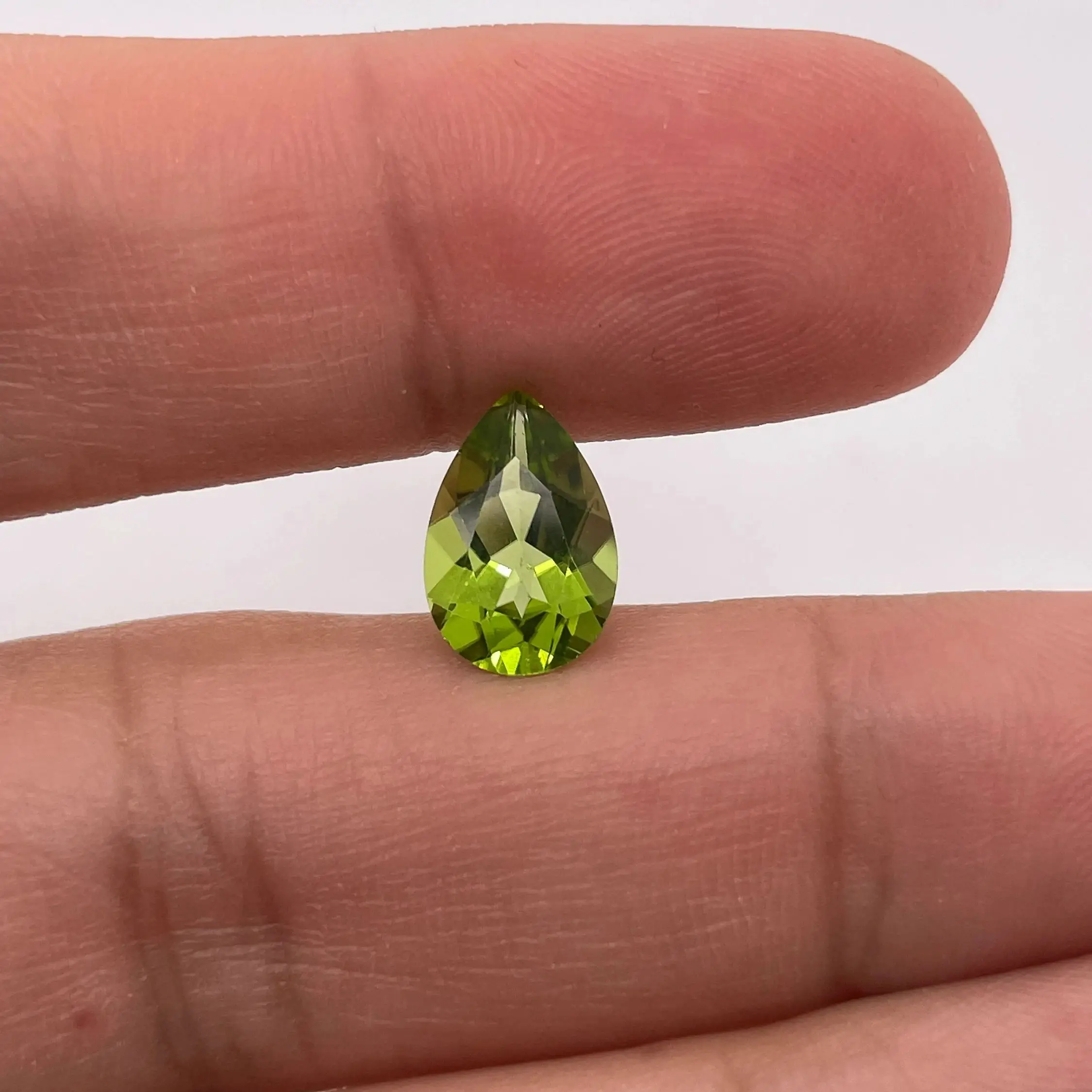 Natural Transparent AAA Quality Green Peridot Loose Gemstone Pear Shaped Cut Loose Various Sizes 3x5mm-7x9mm Lot