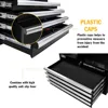 Olympia Tools Portable Metal Tool Chest Box with Drawers - 26" Tool Chest Cabinet Ball Bearing Slide Drawers Locking Storage 6