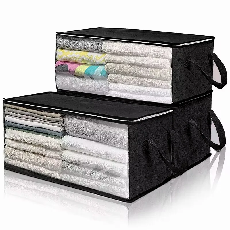 1pc Clothes Storage,Foldable Blanket Storage Bags,Storage Containers for Organizing, Clothing, Bedroom, Closet, Dorm, Organizer 5