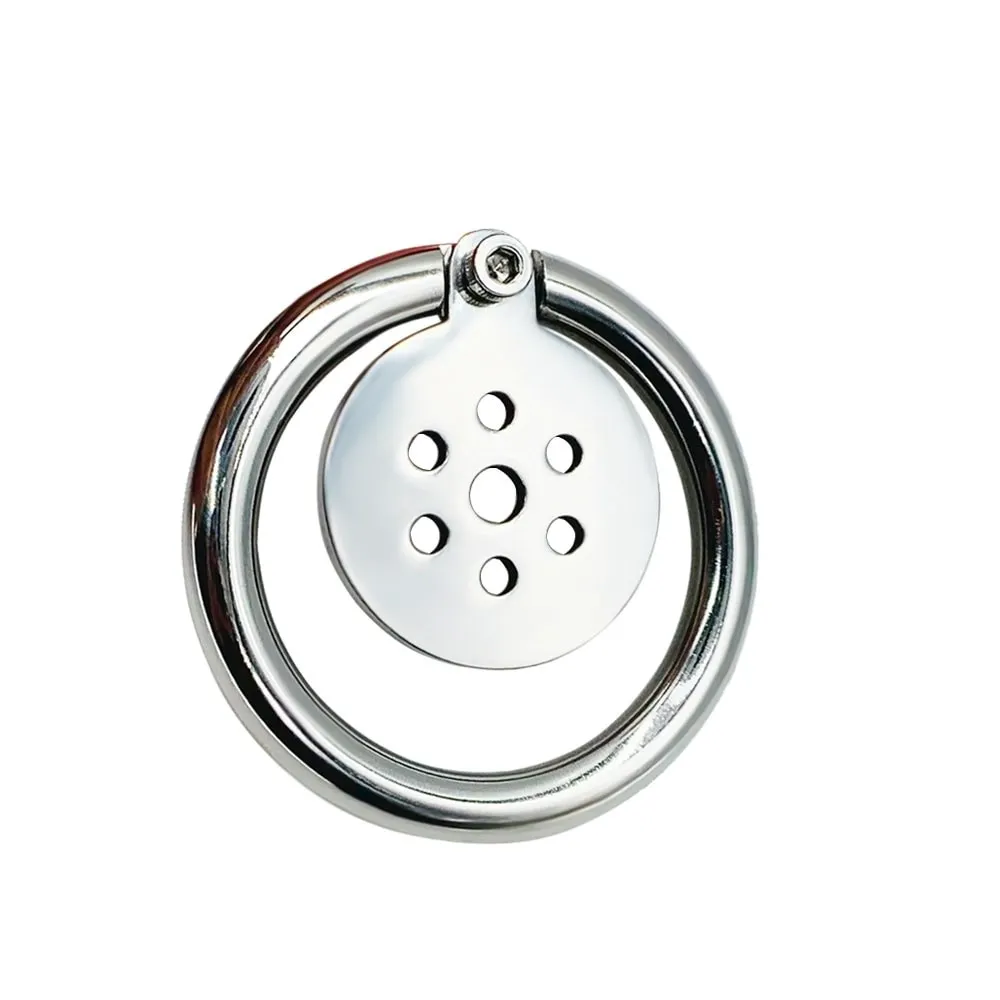 Male Chastity Cage Urethral Catheter Penis Rings Round Lock Bdsm Sex Toy