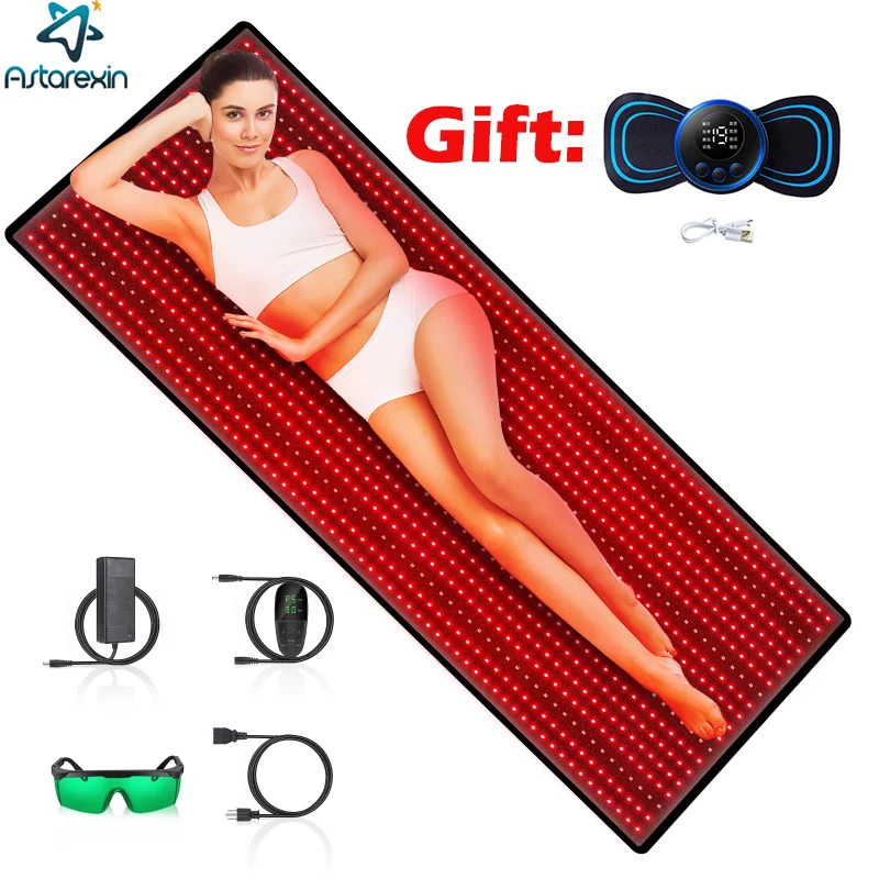 

Near Infrared Light Therapy Mat Red Light Massage Cushion Pad yoga Mat Blanket for Full Body Large Home Health Relaxation Device