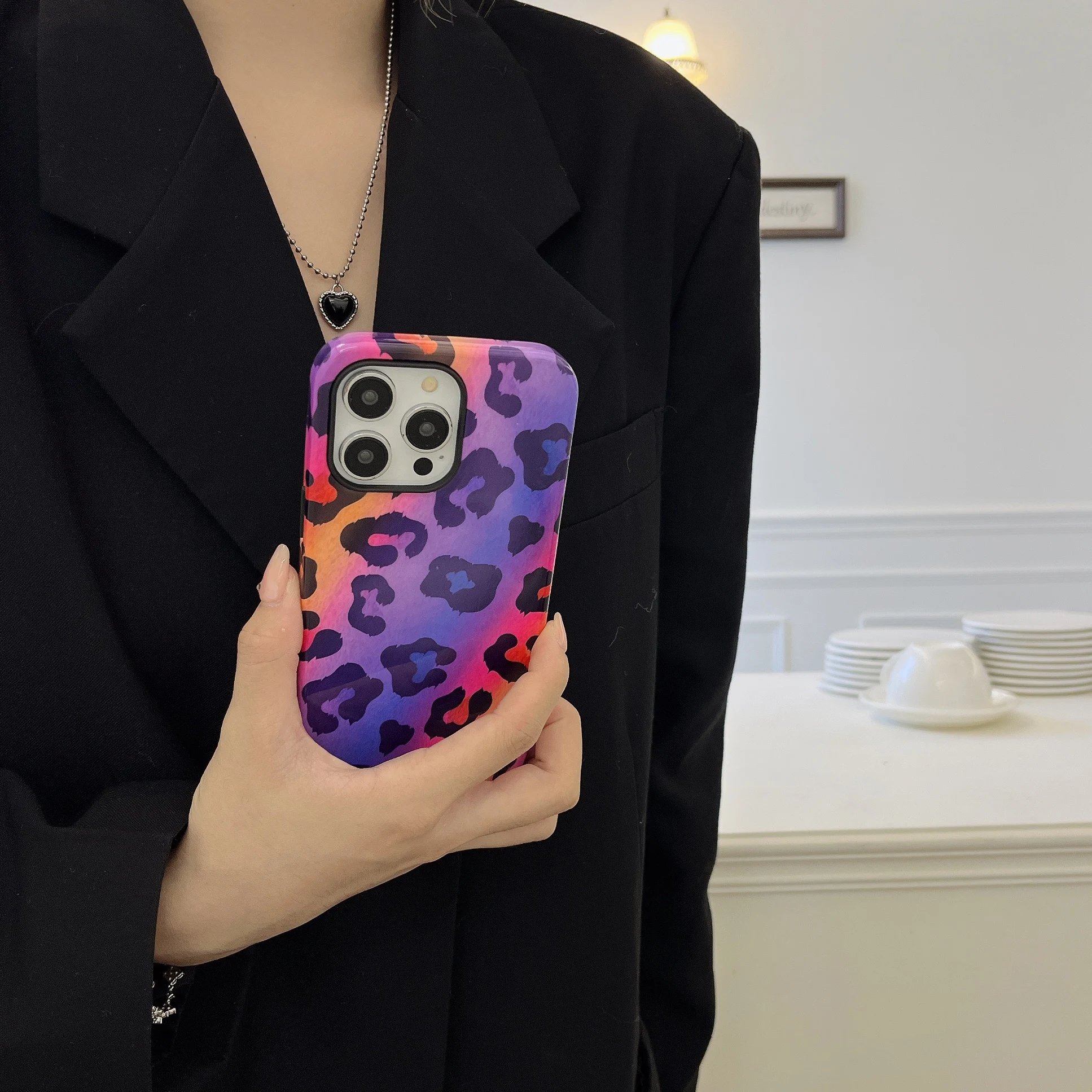 Colorful Leopard Pattern Case for iPhone