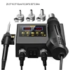 G6DA Hot Air Rework Soldering Station With Heat Guns Set Temperature LED Screen Display For Electronics Repair Accessories 6