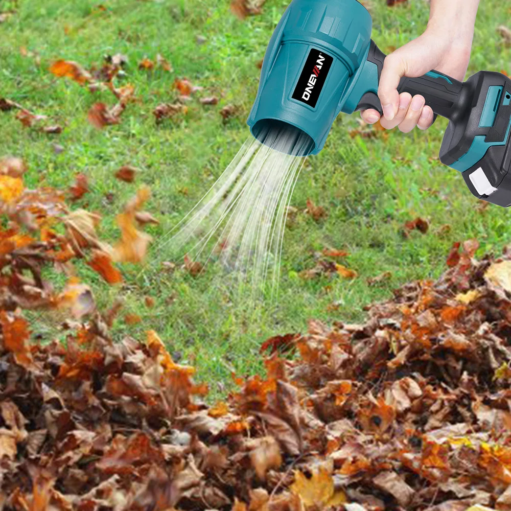 ONEVAN 200M/S Bürstenloser Turbogebläse 2000W Kabelloser Elektrischer Luftbläser Staub- und Schneeräumwerkzeug für Makita 18V Akku – Detail 14