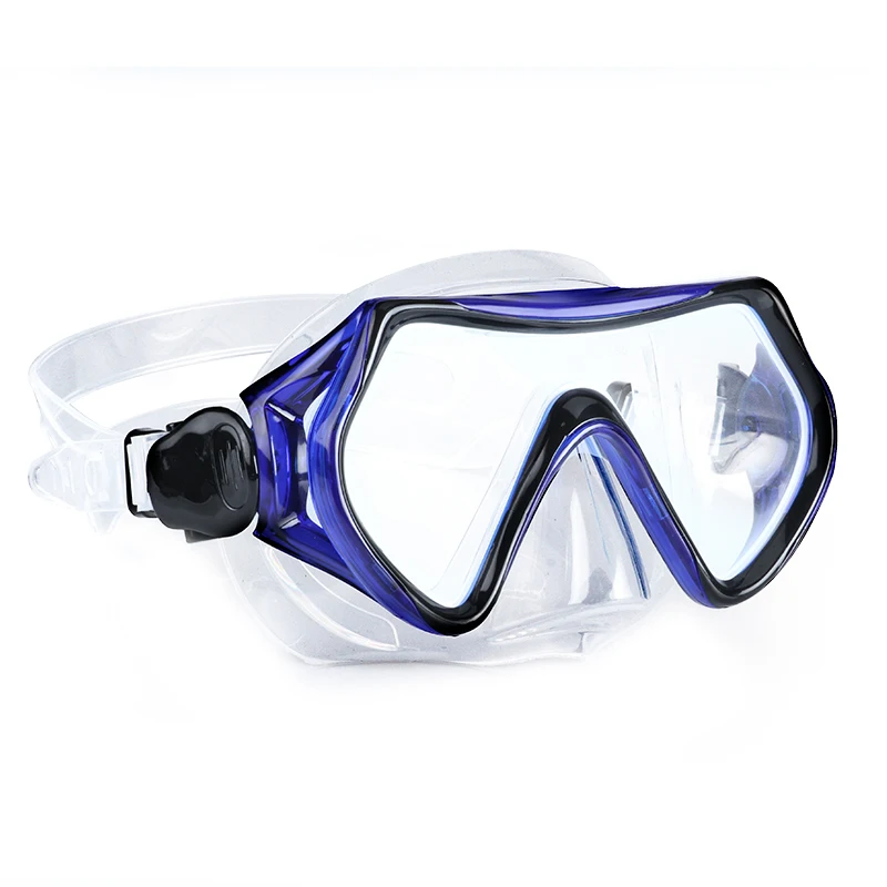 Diving Mask Swimming Goggles Scuba Diving Waterproof Silicone Skirt Panoramic HD Tempered Glass Anti-Fog Nose Cover