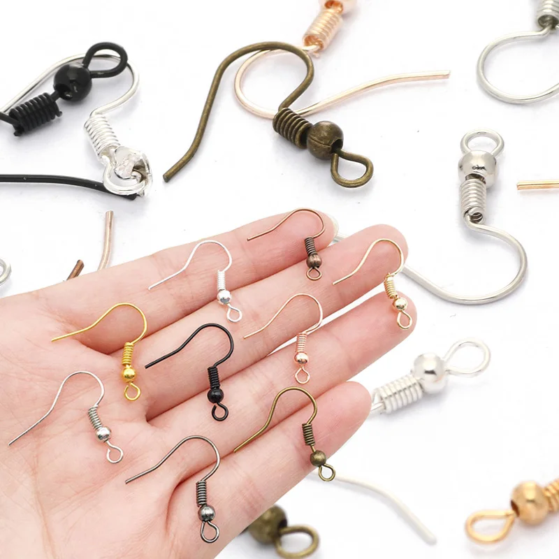 Earring Clasps Hooks - 20*17mm Earrings Wire Hook Jewelry Making Supplies  100pcs