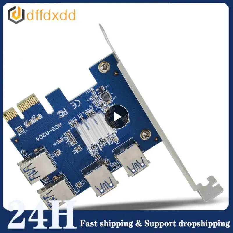 

Адаптер Pci-e к Usb, стабильная сильная совместимость, многоустройства, быстрая передача данных, 4-портовая универсальная плата расширения