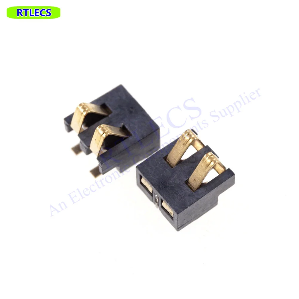 20 Pcs Frühling Kompression Kontaktieren 2,5mm Pitch 2 3 4 5 6 Pin Stecker Oberfläche Mount Akku Reflow solder PCB – Detail 5