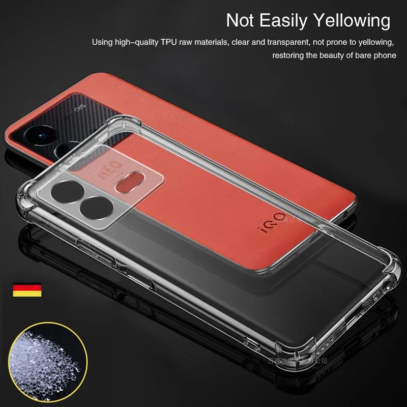 Airbag Shockproof Clear Silicone Phone Case - Thin, Anti-Knock Design