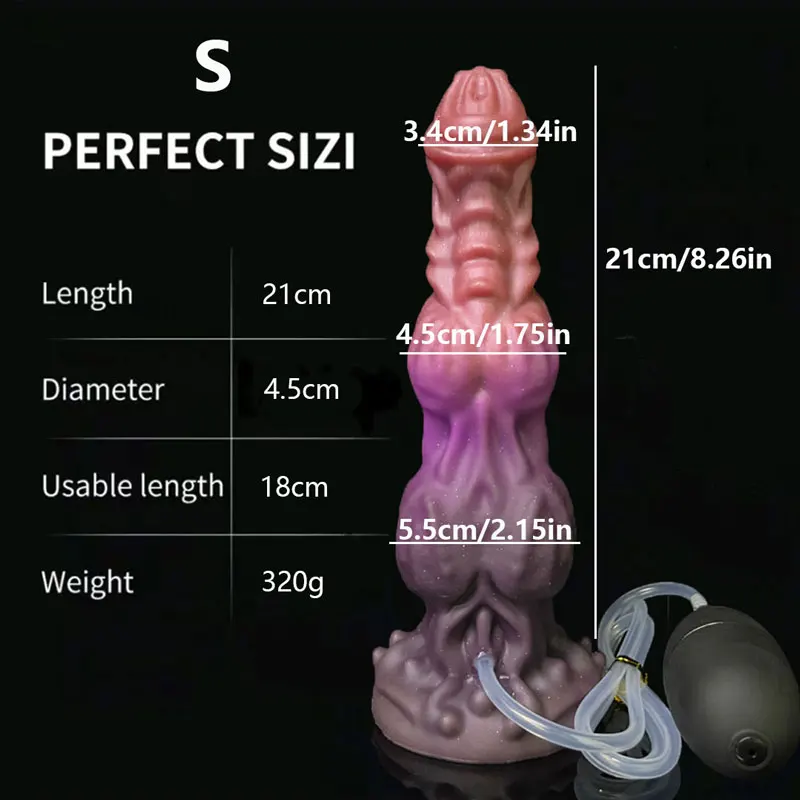 New Monster octopus Squirting Dildo Silicone Ejaculation Luminous Penis Man And Woman Prostate Massage Vagina ButtPlug Sex Toys