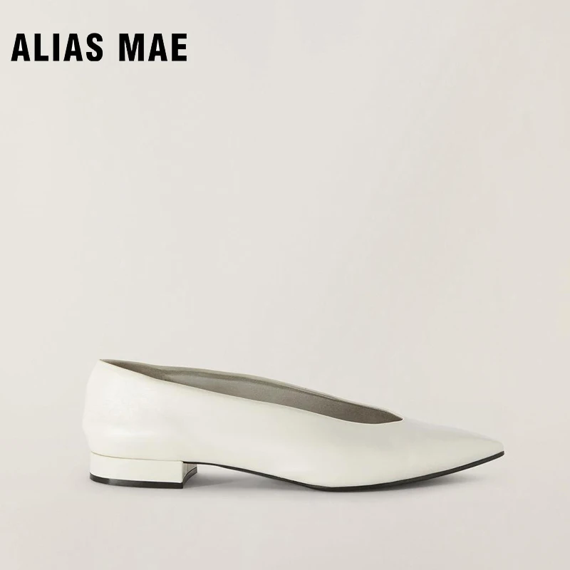 

ALIAS MAE Top Quality Luxury Solid Color Professional Stage Actor Cowhide Ballet Elegant Women's Dance Shoes