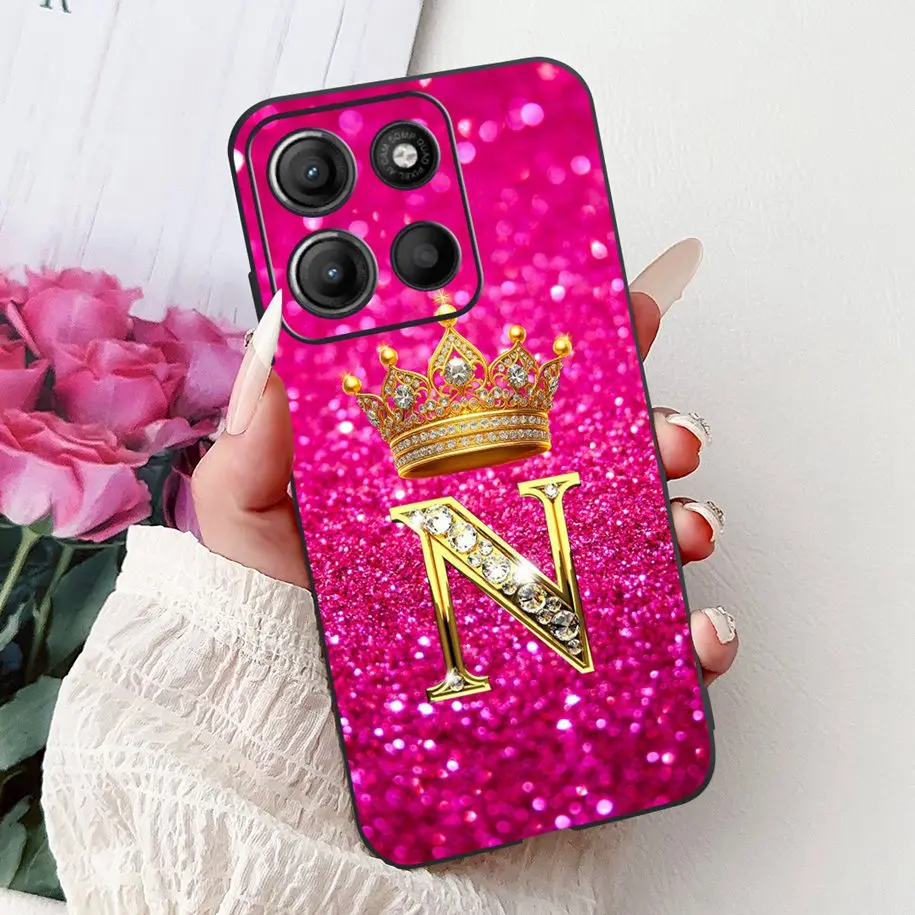 Für Motorola Moto G15 Fall Moto G15 Abdeckung Luxus Crown Buchstaben Weiche Silikon Telefon Fall Für Motorola Moto G75 5G G75G 15 Stoßstange – Detail 11