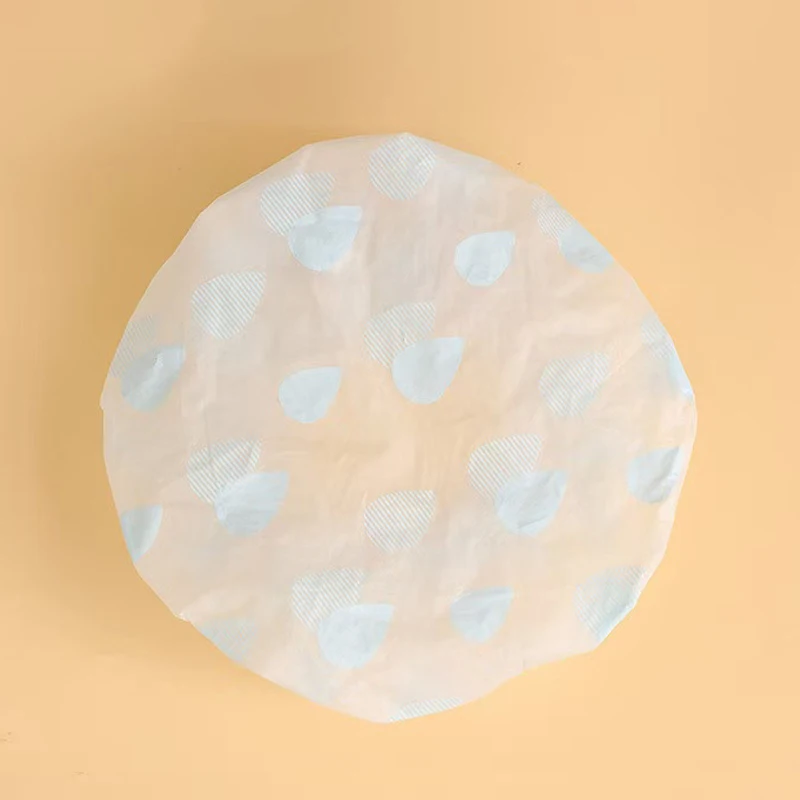 1Pc Waterproof Shower Cap Oil-Proof Cigarette Cap Women's Spa Hair Salon Supplies