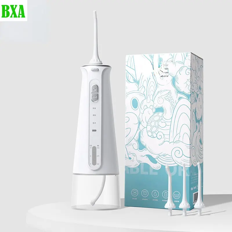 

1pc Electric Oral Irrigator Water Flosser Dental Water Jet Tools Pick Cleaning Teeth 350ML 5 Nozzles Mouth Washing Machine Floss