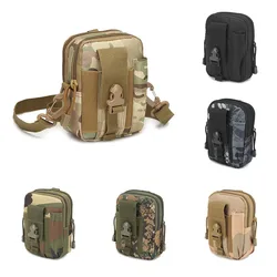 Molle Tactical Pouch Belt Waist Pack Men Small Pocket Military Survival Tool Bag for Running Travel Camping Hunting Airsoft