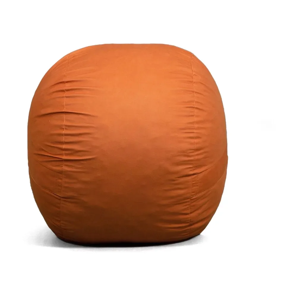 

Medium Foam Filled Bean Bag Chair Kids and Teens Floor Sofa Living Room Burnt Orange 3ft Big Freight Free Inflatable Seatings