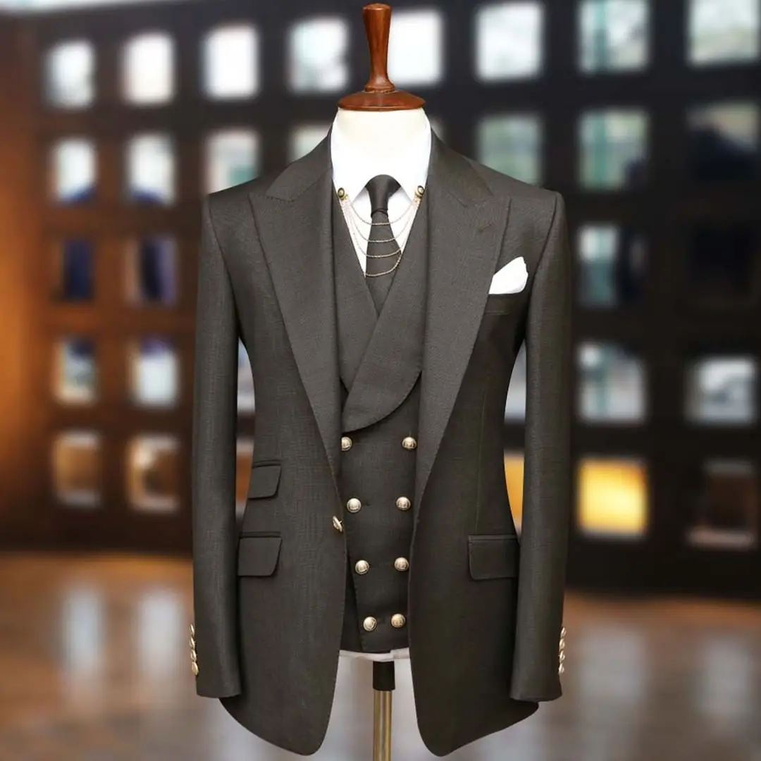 ElegantManSuit3PiecesTernosForMenBlazerSetsWeddingDress