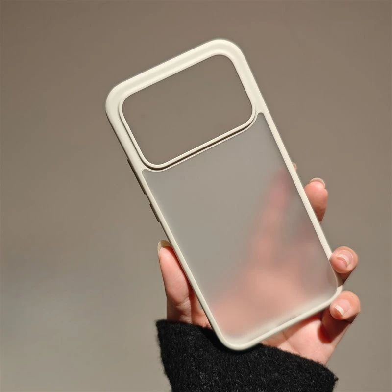 Ultra Armor Transparent Frosted Acrylic Lens Protector Cover - Shockproof Bumper Case